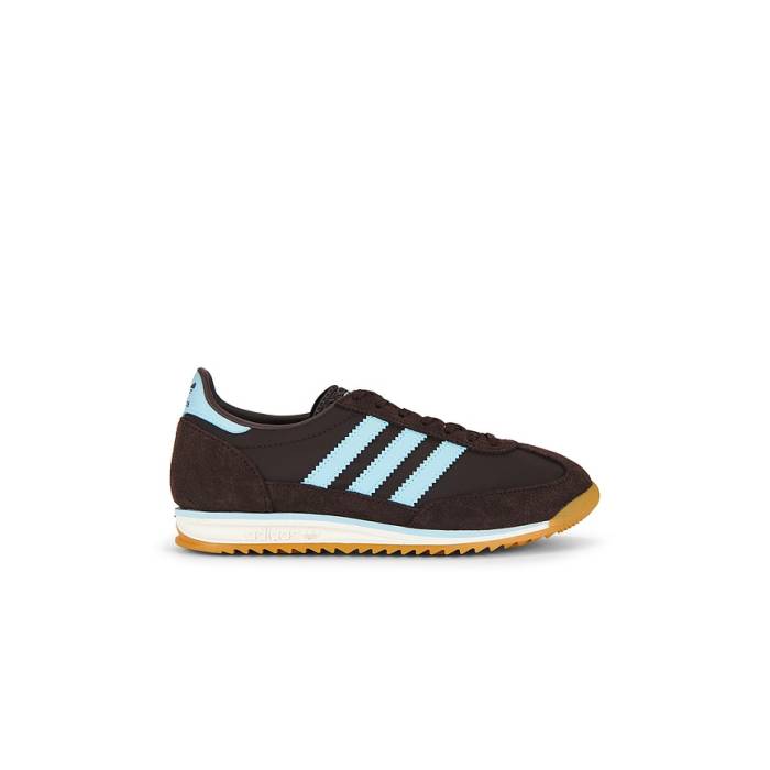 アディダス Adidas Originals 【 Sl 72 Og Sneaker Women Aurora Coffee, Ice Blue \u0026Amp; Off White 】 靴 スニーカー レディース 青碧 青碧 白いこと 白いこと