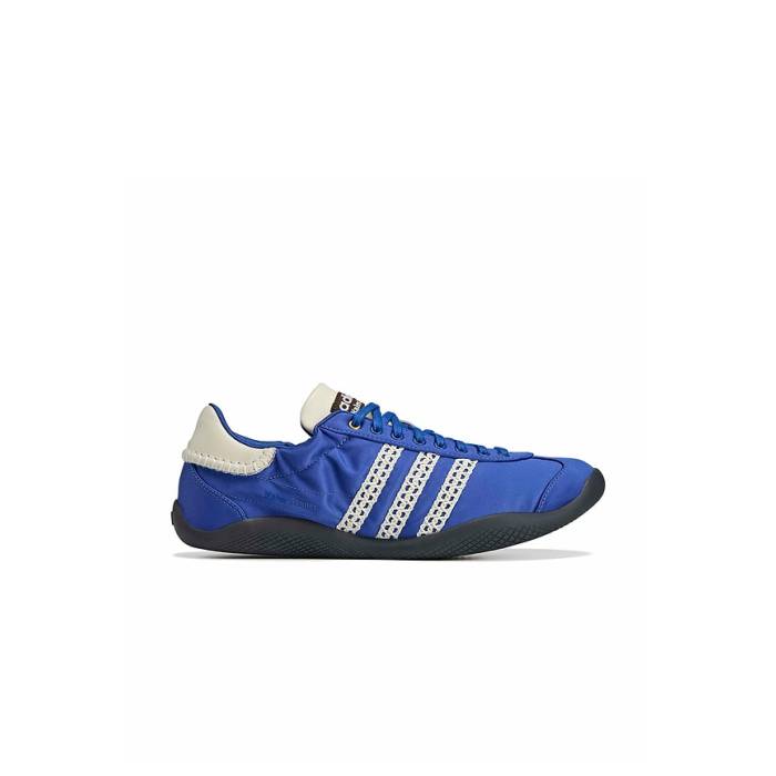 アディダス Adidas Originals 【 X Wales Bonner Karintha Lo Satin Sneaker Women Supplier Color, Cream White &Amp; Blue 】 サテン 靴 スニーカー レディース クリーム 白色 ホワイト 青色 ブルー｜スニケス