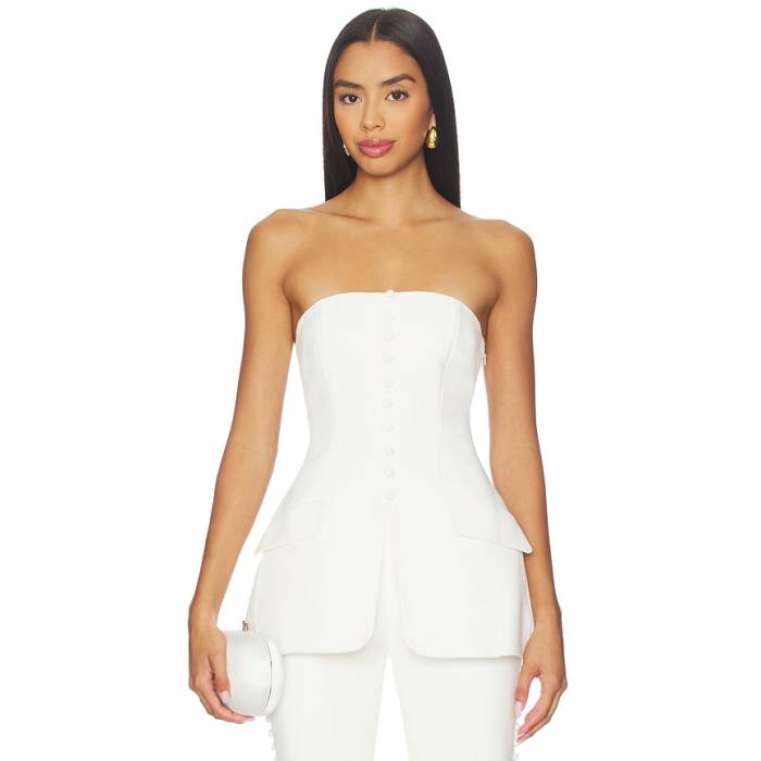 Sans Faff 【 Marais Button Top Women White 】 レディース 白いこと 白いこと