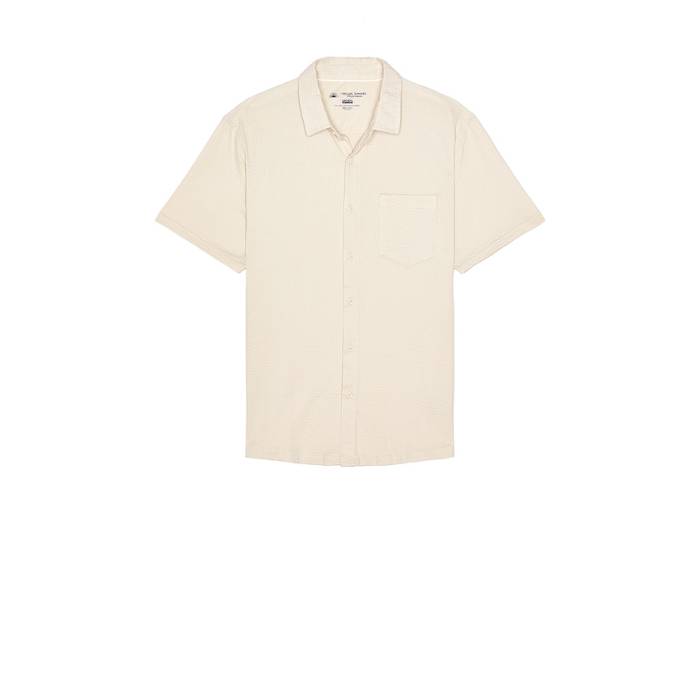 Vintage Summer 【 Performance Seersucker Shirt Men Tan 】 演奏 メンズ