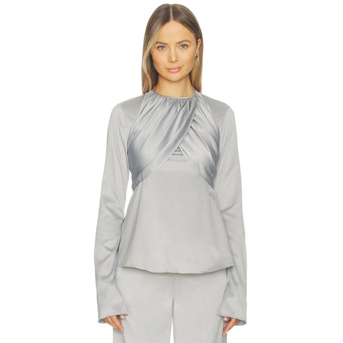 Azeeza 【 X Revolve Elowen Top Women Dove 】 レディース