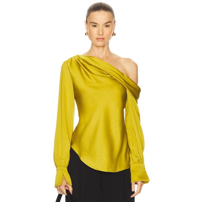 Simkhai 【 X Revolve Alice One Shoulder Top Women Pear 】 レディース