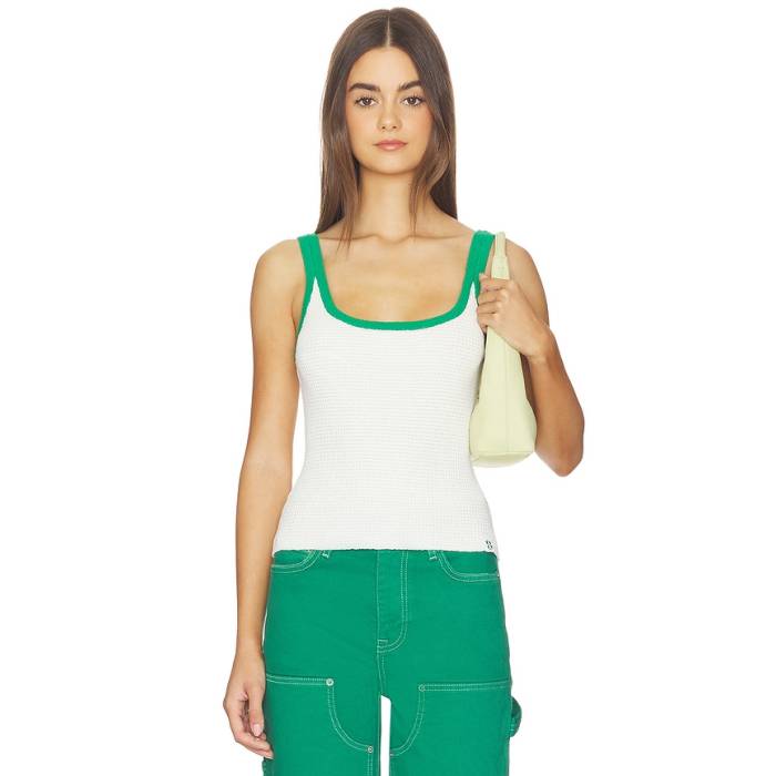 Simkhai 【 Rayne Knit Tank Top Women Ivory Multi 】 編み物 貯蔵タンクとっ始め レディース 象牙色