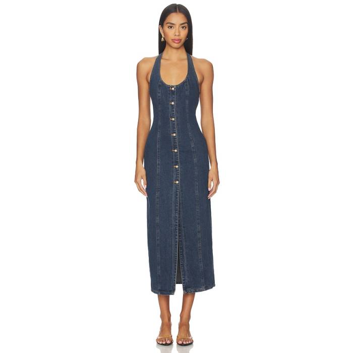 ライオネス Lioness 【 Kenny Maxi Dress Women Indigo 】 お召しもの レディース 藍色・インディゴ