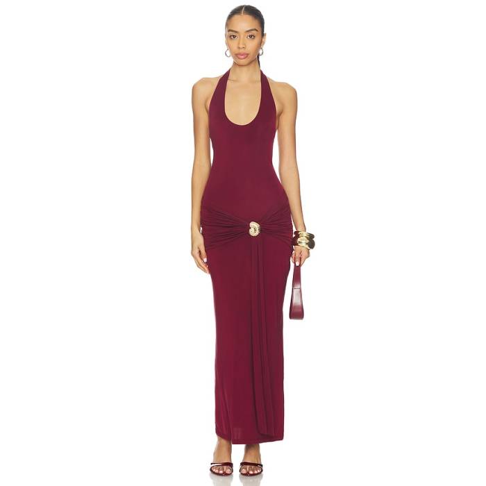 Roame. 【 Julietta Halter Dress Women Sangria 】 御召しもの レディース
