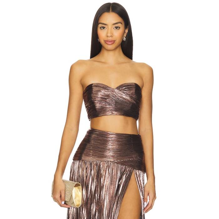 Retrofete 【 Floriana Top Women Metallic Mauve 】 レディース