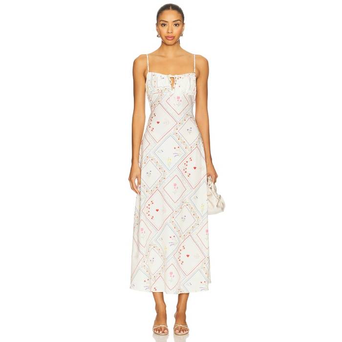 Weworewhat 【 X Revolve Cami Midi Dress Women Ivory Multi 】 ドレス レディース アイボリー|スニケス