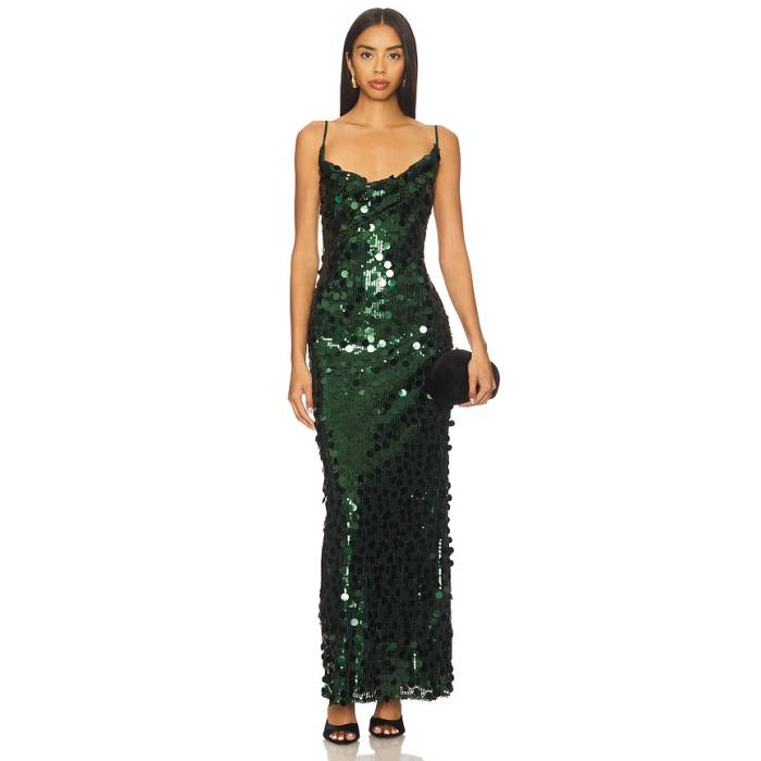 More To Come 【 Winifred Maxi Dress Women Emerald 】 御召しもの レディース