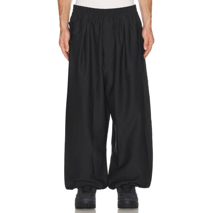 アディダス Adidas Originals 【 X Willy Chavarria Dress Twill Track Pant Men Black 】 御召しもの 貨物自動車 ズボン下 メンズ 黒いこと 黒いこと