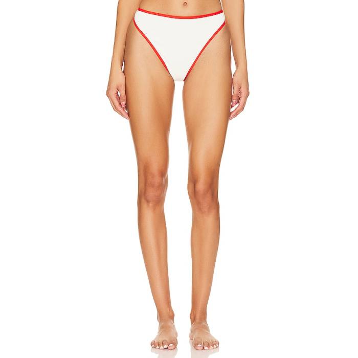Lspace 【 Nora Bitsy High Waist Bottom Women Cream \u0026Amp; Pimento 】 御機嫌 ズボン ボトムス レディース 皮膚軟化剤