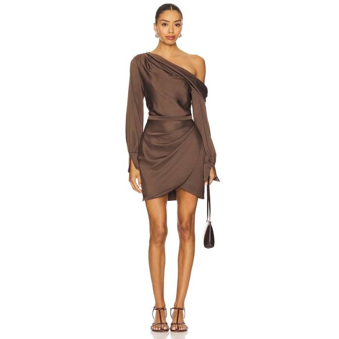 Simkhai 【 Cameron Dress Women Cocoa 】 御召しもの レディース