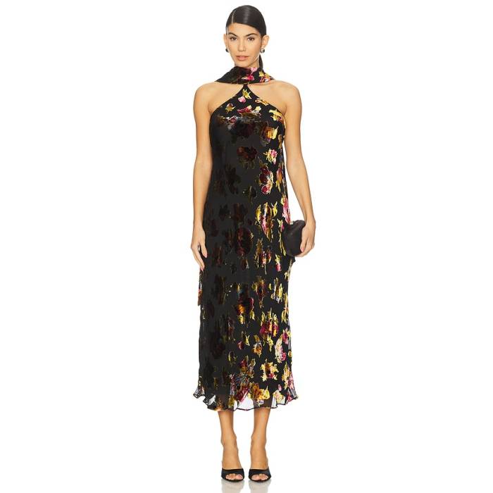 Rixo 【 Hayley Dress Women Countryside Devor? Black 】 御召しもの レディース 黒いこと 黒いこと