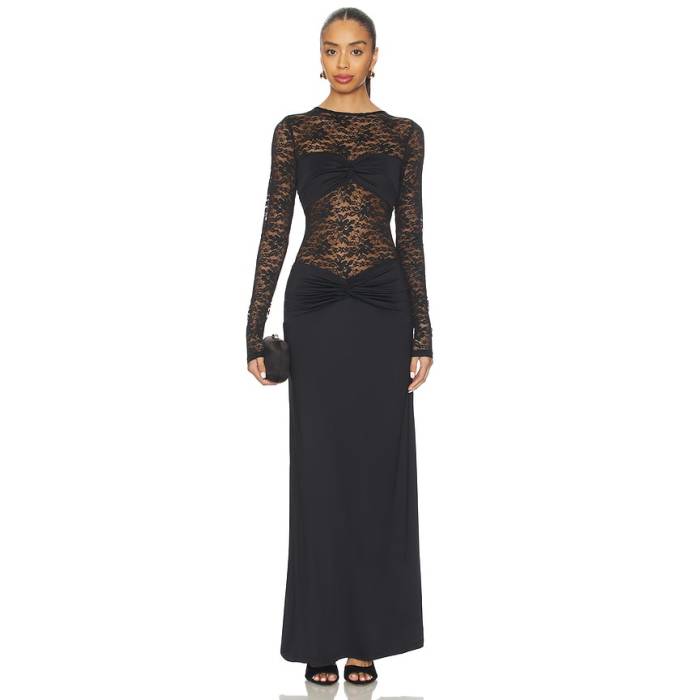 Runaway The Label 【 Larna Maxi Dress Women Black 】 お召しもの レディース 黒いこと 黒いこと ドレス-レディースファッション