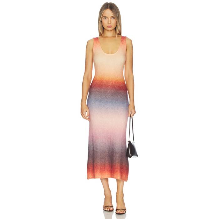 Misa Los Angeles 【 Rashka Dress Women Sunset Ombre 】 御召しもの レディース