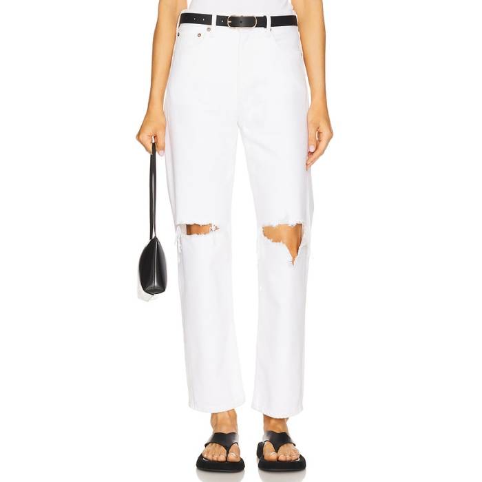 Agolde 【 90\u0027S Mid Rise Loose Jeans Women Cloudburst 】 ミッド ライズ デニム レディース