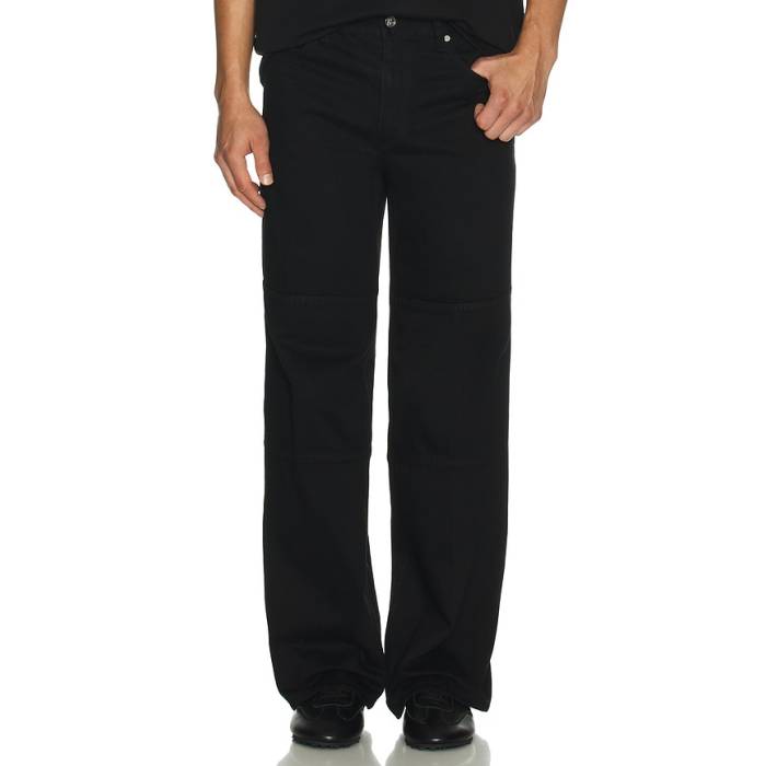 ヘルムートラング Helmut Lang 【 Zip Carpenter Pant Men Rinsed Black 】 ズボン下 メンズ 黒いこと 黒いこと
