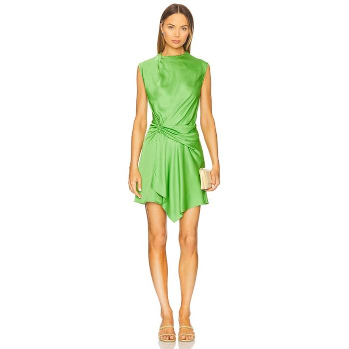 エーエルシー A.l.c. 【 Dion Dress Women Lily Green 】 御召しもの レディース green 緑・緑であること