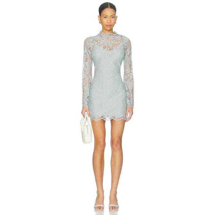 エーエルシー A.l.c. 【 Eden Dress Women Slate Blue 】 御召しもの レディース 青碧 青碧
