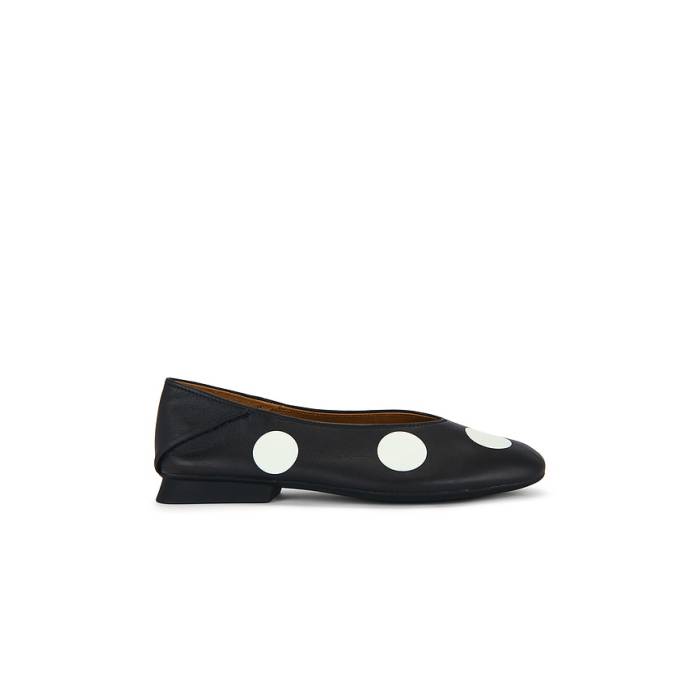 カンペール Camper 【 Casi Myra Flat Women Black 】 レディース 黒いこと 黒いこと