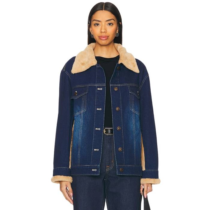 スティーブマデン Steve Madden 【 Winona Jacket Women Dark Indigo 】 Jacket 上衣 レディース 藍色・インディゴ