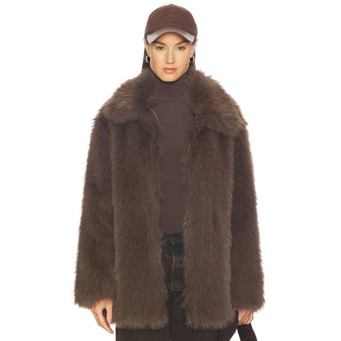 駆け込み寺 Sanctuary 【 Carmen Fur Coat Women Morel 】 レディース