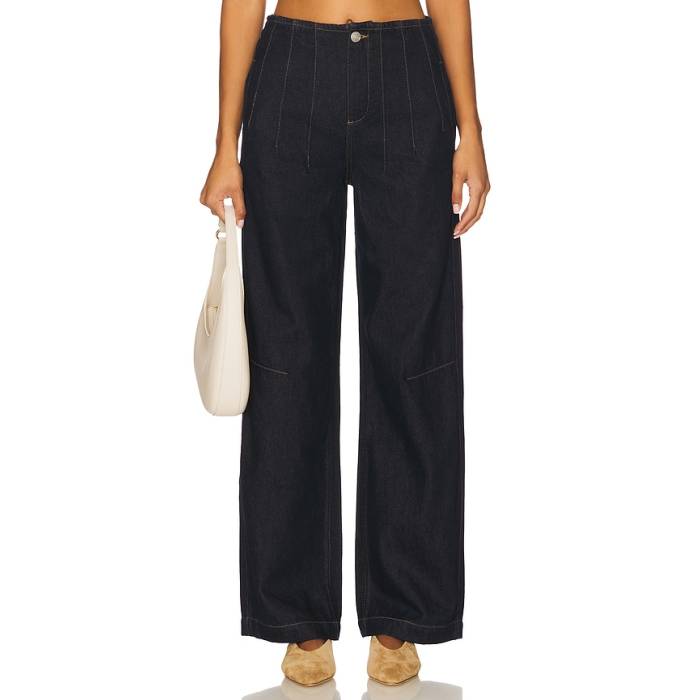 Seventy + Mochi 【 Noah Wide Leg Jeans Women Blue Moon 】 デニム レディース 青味 青み