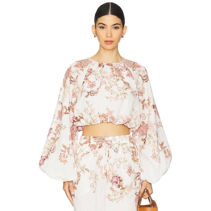 Hemant And Nandita 【 Bubble Hem Top Women White 】 砂上の楼閣 レディース 白いこと 白いこと