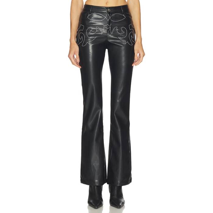 Weworewhat 【 Low Rise Western Pant Women Black 】 ライズ ウェスタン ズボン下 レディース 黒いこと 黒いこと