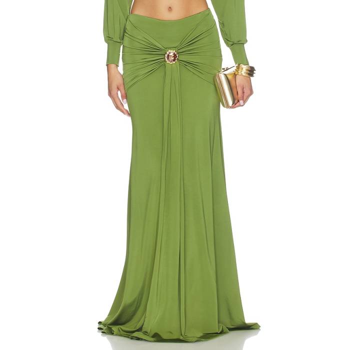 Patbo 【 Intensity Jersey Maxi Skirt Women Green 】 ティーシャツ レディース green 緑・緑であること