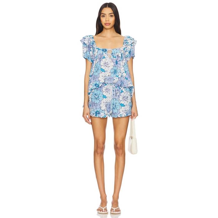 フリーピープル Free People 【 Maggy Mae Set Women Diva Blue Combo 】 レディース 青味 青み