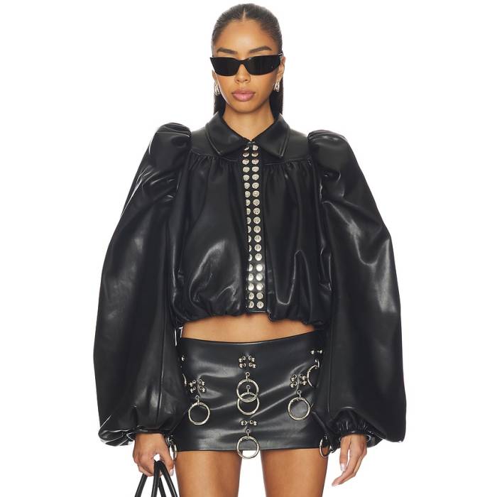 Lado Bokuchava 【 Mushroom Jacket Women Black 】 Jacket 上衣 レディース 黒いこと 黒いこと