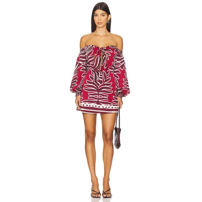 セブンワンダー Seven Wonders 【 Brodie Off Shoulder Mini Dress Women Brodie Red 】 ドレス レディース Red 赤・レッド|スニケス