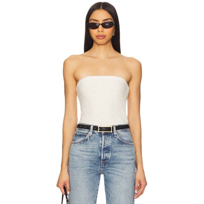 Astr The Label 【 Kai Sweater Tube Top Women Cream 】 調教師 レディース 皮膚軟化剤