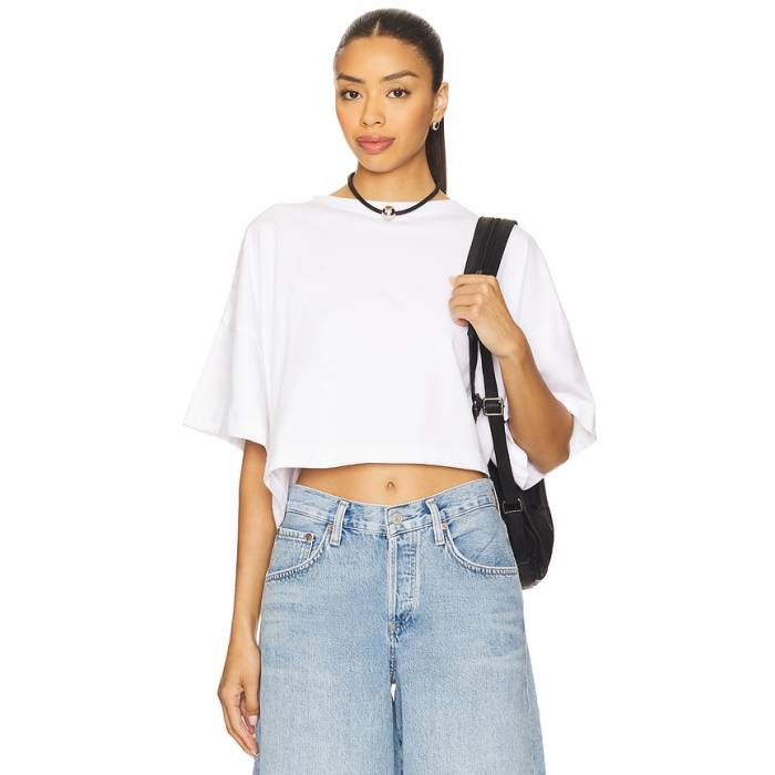 Agolde 【 Arli Tee Women White 】 プルオーバー レディース 白いこと 白いこと