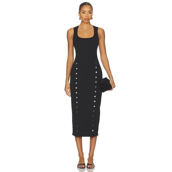 フルールドゥマル Fleur Du Mal 【 Scopped Neck Undo Me Dress Women Black 】 御召しもの レディース 黒いこと 黒いこと
