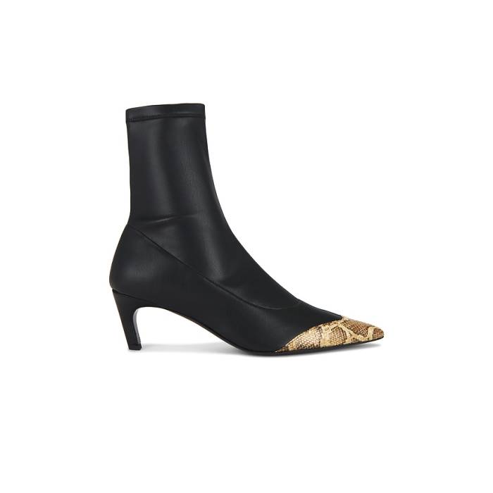 Gia Borghini 【 Frances Boot Women Black &Amp; Python 】 ブーツ レディース 黒色 ブラック｜スニケス