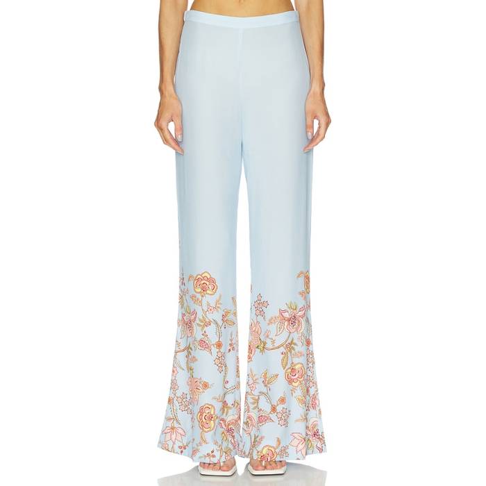Hemant And Nandita 【 Wide Leg Pants Women Powder Blue 】 レディース 青色 ブルー
