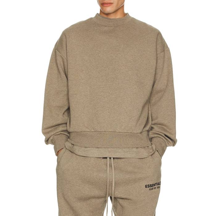Fear Of God Essentials 【 Classic Fit Fleece Crew Neck Sweatshirt Men Homestead Heather 】 古典派音楽 フリース 労働者の一団 汗水 調教師 メンズ heather ギョリュウモドキ
