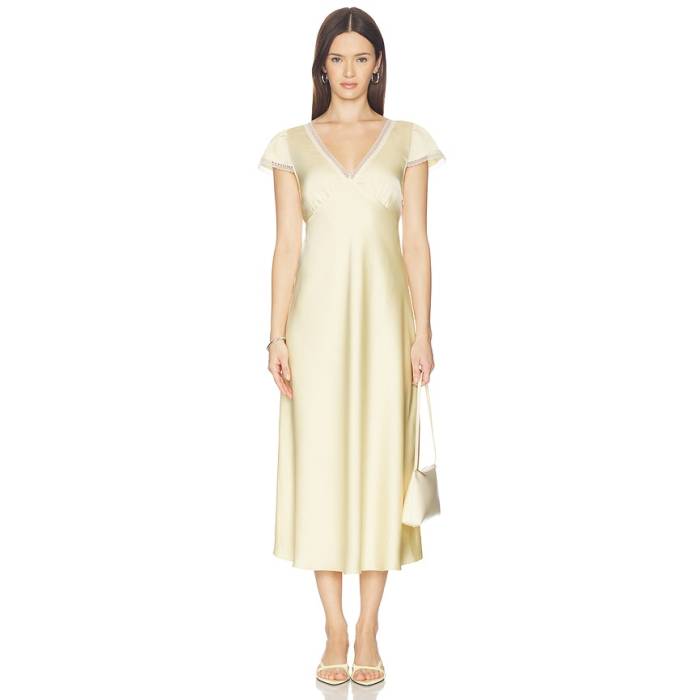 Elodie The Label 【 Ondine Dress Women Butter Yellow 】 ドレス レディース yellow 黄色・イエロー｜スニケス
