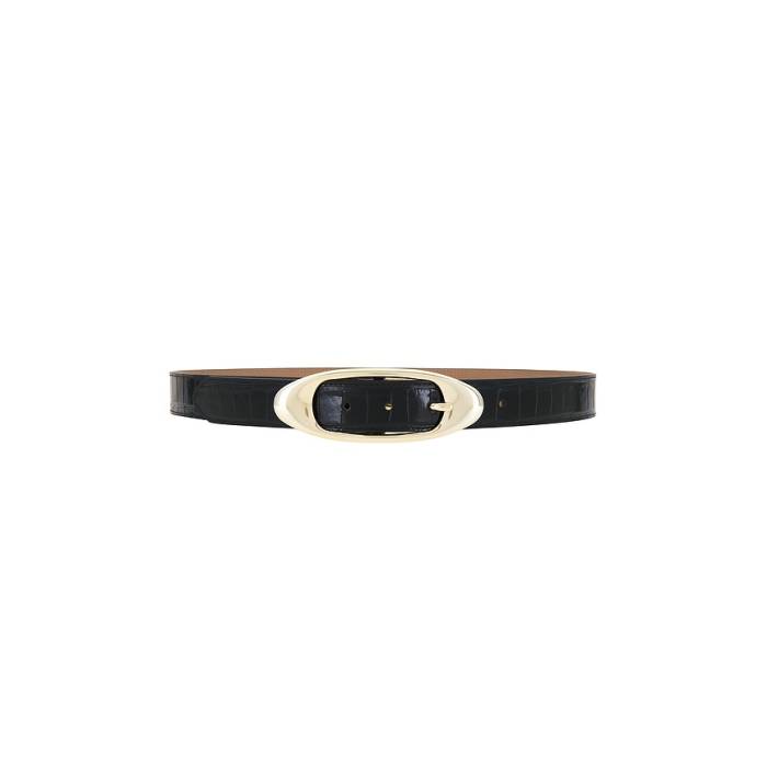 B-Low The Belt 【 Candice Croco Belly Women Black \u0026Amp; Gold 】 レディース 黒いこと 黒いこと ゴールド