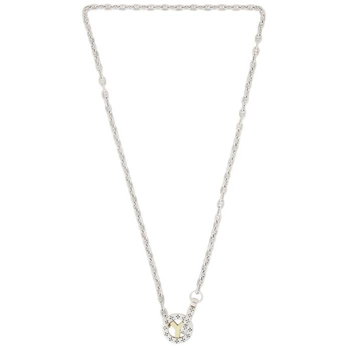 Maple 【 Mariner Chain \u0026 Wheel Necklace Men Silver 925 \u0026Amp; 14K Gold Plated 】 マリナー 首飾り メンズ Silver しろがね色・しろがね色 ゴールド
