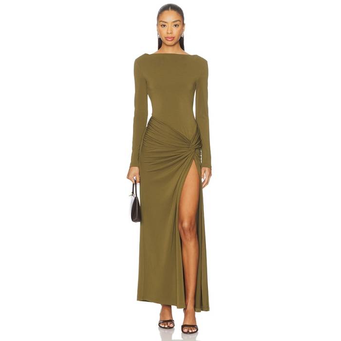 Significant Other 【 Sarlyn Long Sleeve Maxi Dress Women Khaki 】 Sleeve スリーブ ドレス レディース カーキ|スニケス