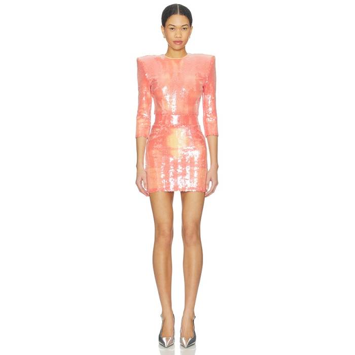 Zhivago 【 Heated Activated Video Wars Mini Dress Women Orange \u0026Amp; Neon 】 御召しもの レディース orange 橙・オレンジ色
