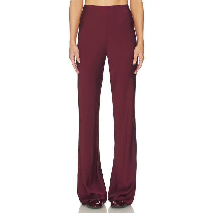 Srg 【 Lennon Silk Pant Women Oxblood 】 パンツ レディース 赤・オックスブラッド