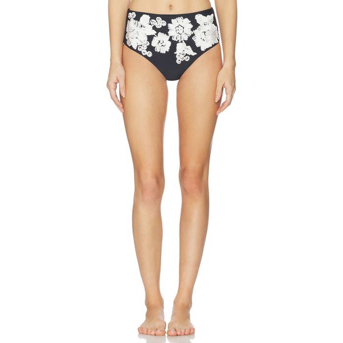 Simkhai 【 Francie High Rise Bikini Bottom Women Black Multi 】 ご機嫌 ライズ ズボン ボトムス レディース 黒いこと 黒いこと