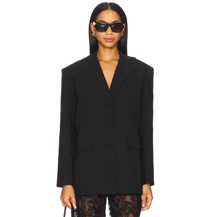 アマンダアプリチャード Amanda Uprichard 【 X Revolve Samuel Blazer Women Black 】 ブレイザー レディース 黒色 ブラック｜スニケス