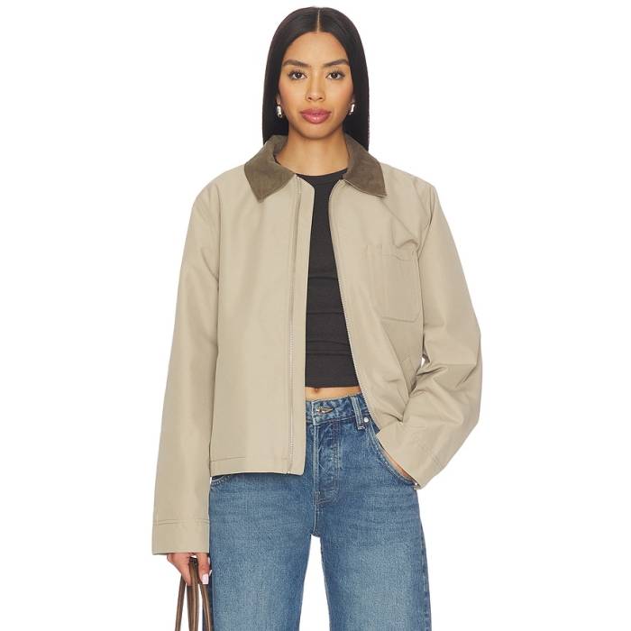 Samsoe Samsoe 【 Sarobinson Jacket Women Greige 】 Jacket 上衣 レディース コート・ジャケット-レディースファッション