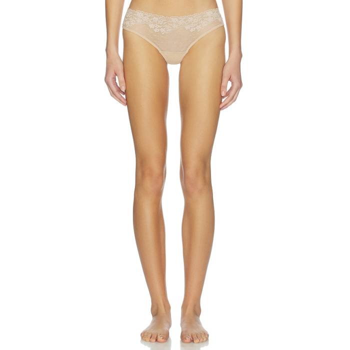 命令すること Commando 【 Double Take Lace Thong Women Beige 】 レディース ベージュ