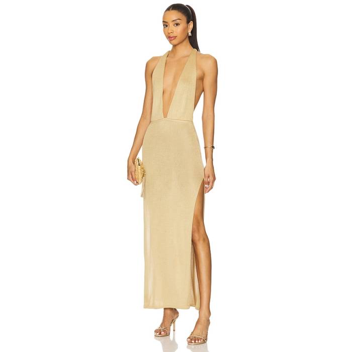 Flook The Label 【 Uma Dress Women Sand Haze 】 お召しもの レディース 砂色・沙子