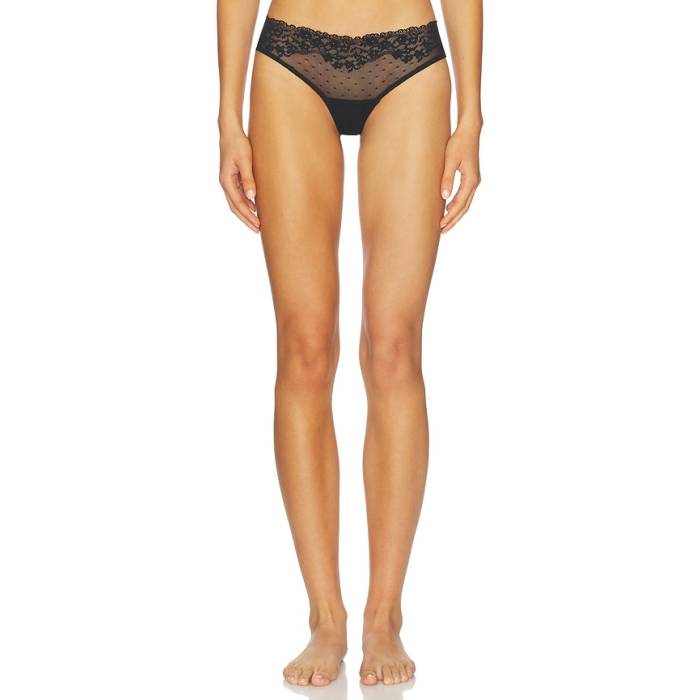 命令すること Commando 【 Double Take Lace Thong Women Black 】 レディース 黒いこと 黒いこと
